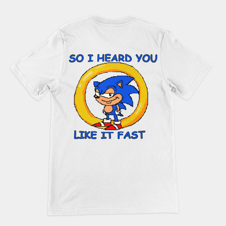 So I heard you like it fast T-Shirt (backprint) Orbital Clothing