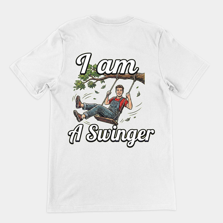 I am a swinger T-Shirt (backprint) Orbital Clothing