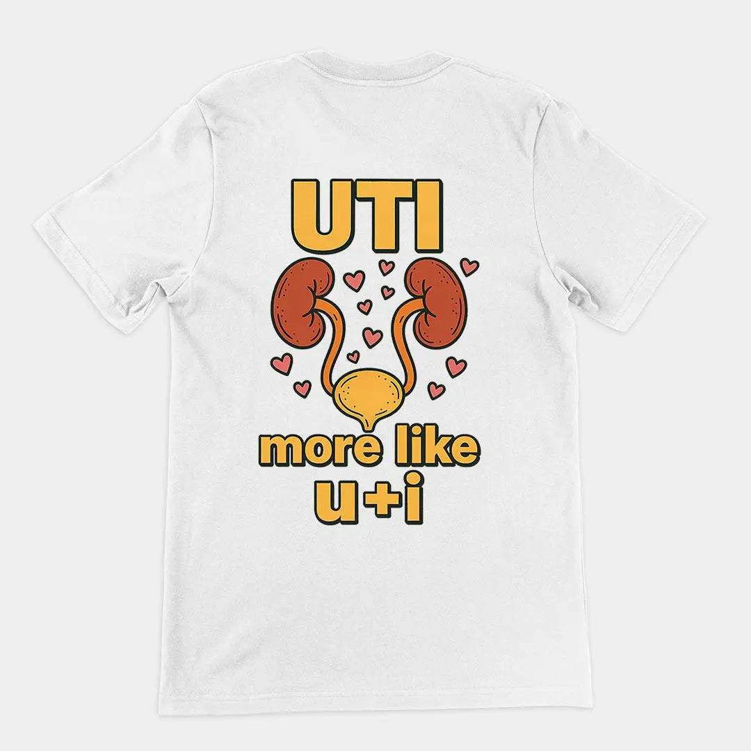 UTI - more like u+i T-Shirt (backprint) - Orbital Clothing