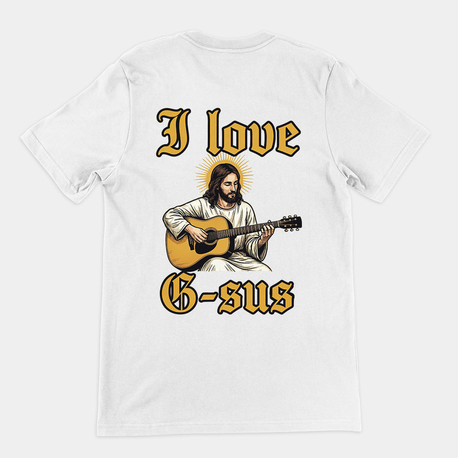 I love G-sus T-Shirt (backprint) Orbital Clothing