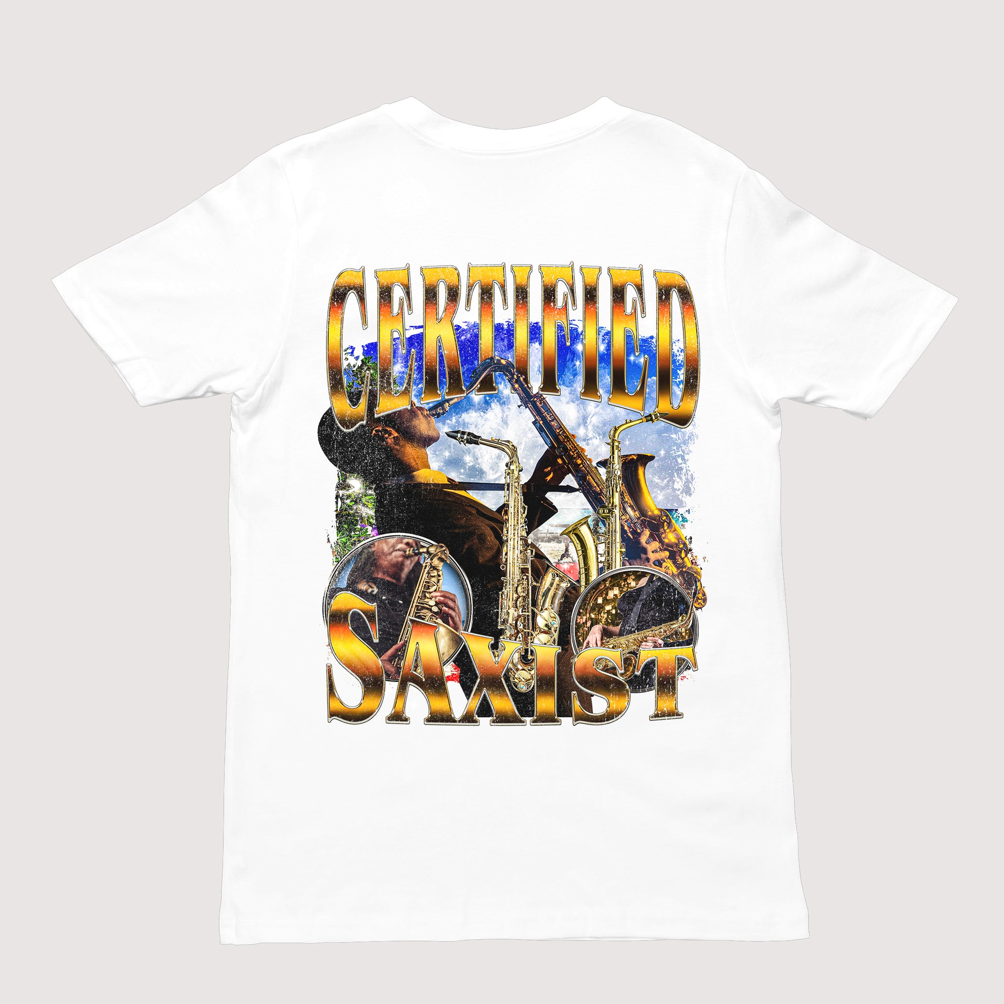 Certified Saxist T-Shirt (backprint)