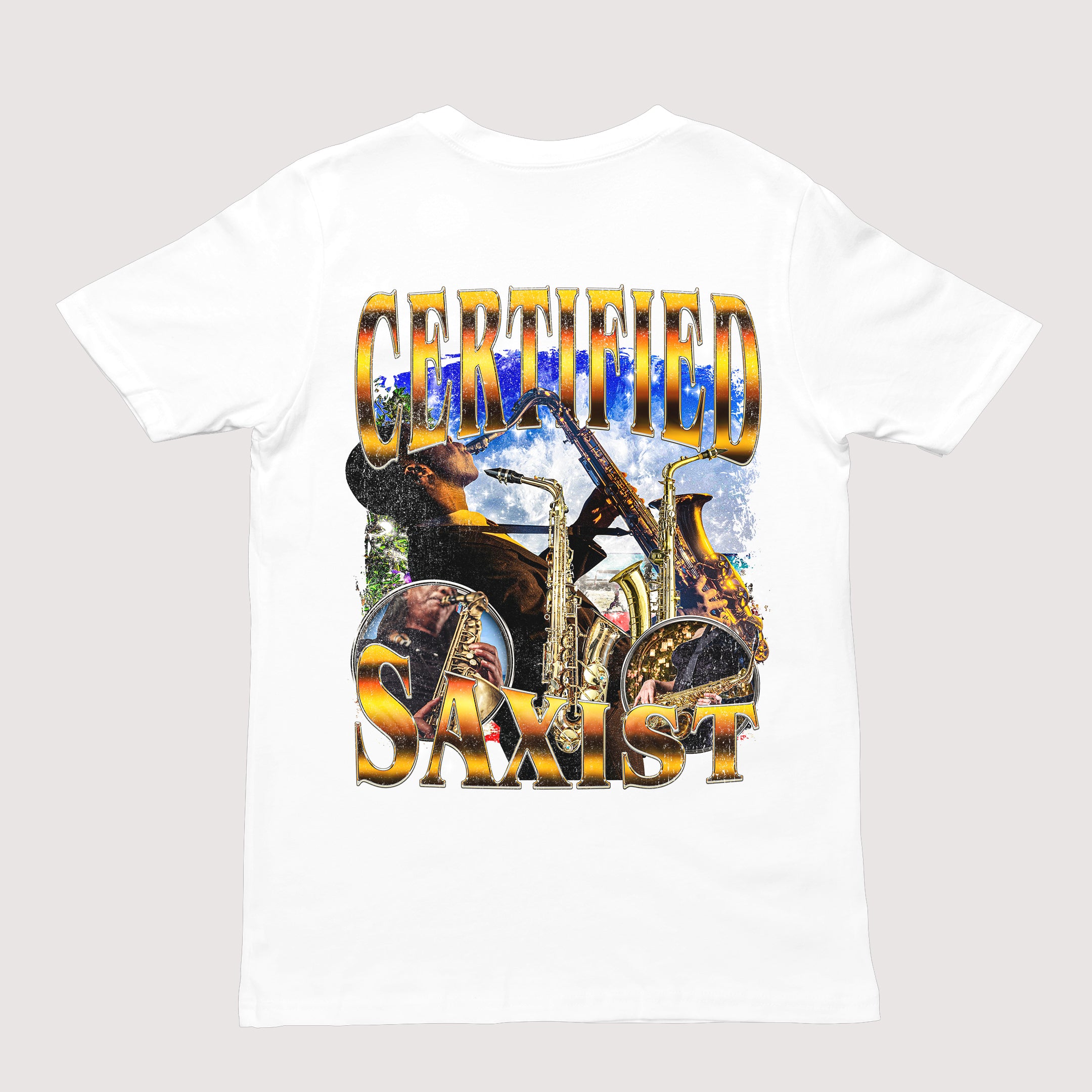 Certified Saxist T-Shirt (backprint)