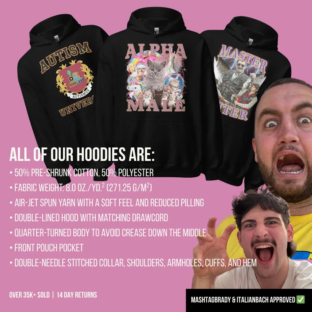 I'm a slut for my wife (embroidered) Hoodie Orbital Clothing
