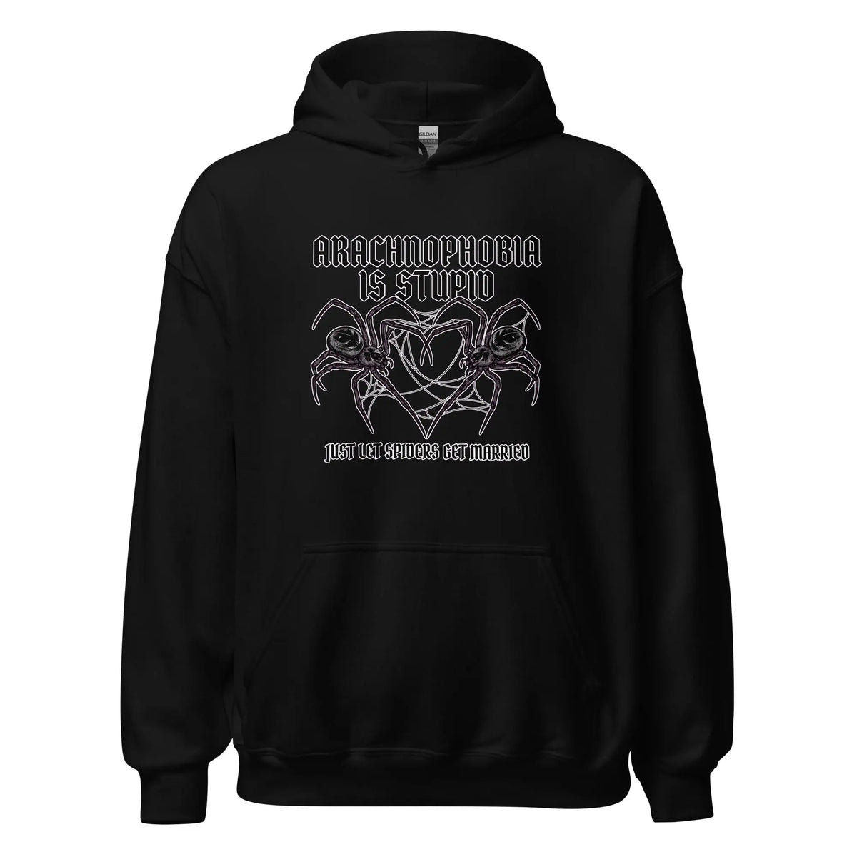 Arachnophobia is stupid just lets spiders get married Hoodie Orbital Clothing