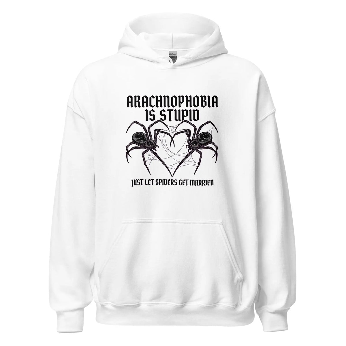 Arachnophobia is stupid just lets spiders get married Hoodie Orbital Clothing