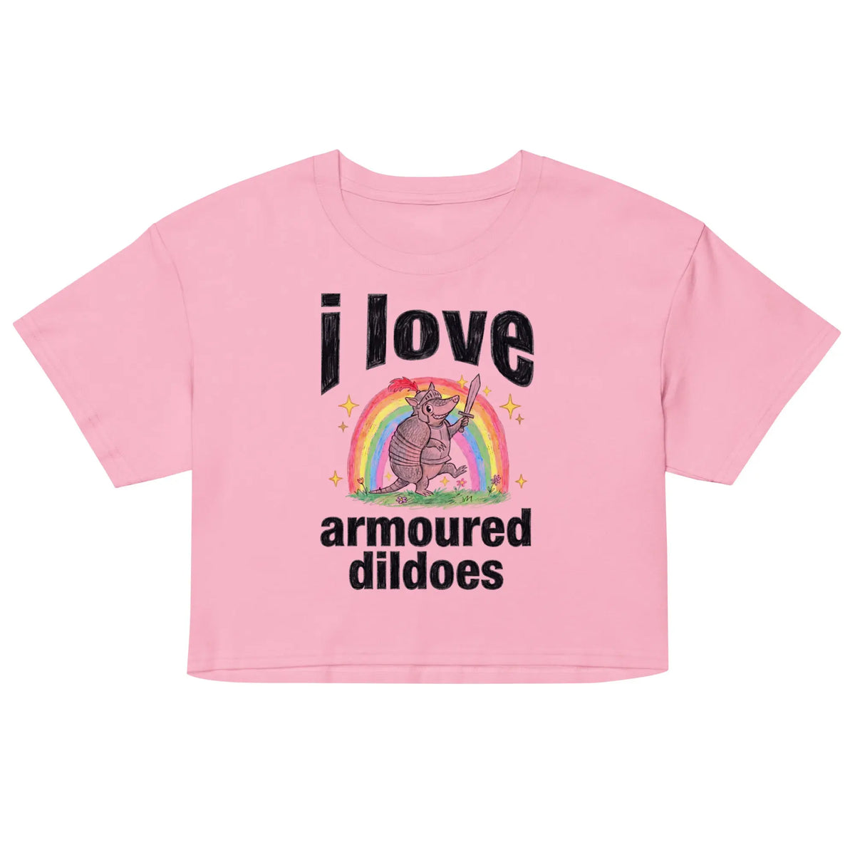 I Love Armoured Dildoes Women’s crop top Orbital Clothing