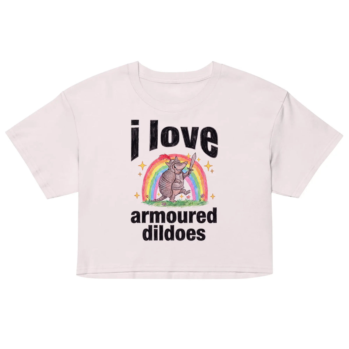 I Love Armoured Dildoes Women’s crop top Orbital Clothing