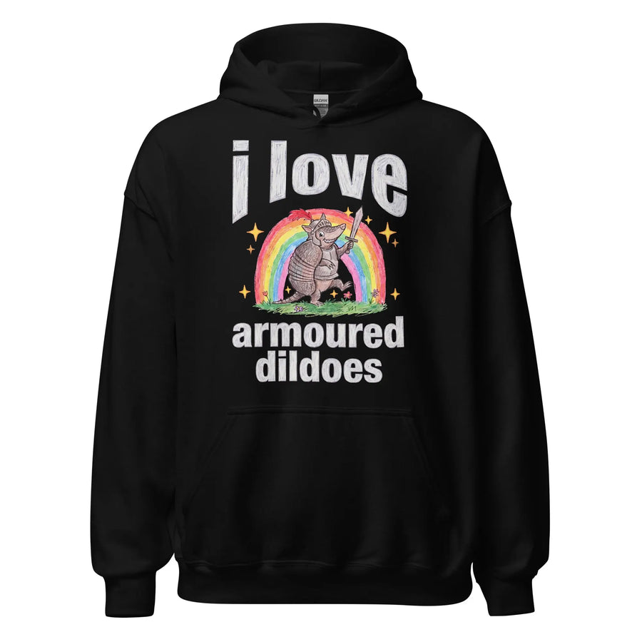 I Love Armoured Dildoes Hoodie Orbital Clothing