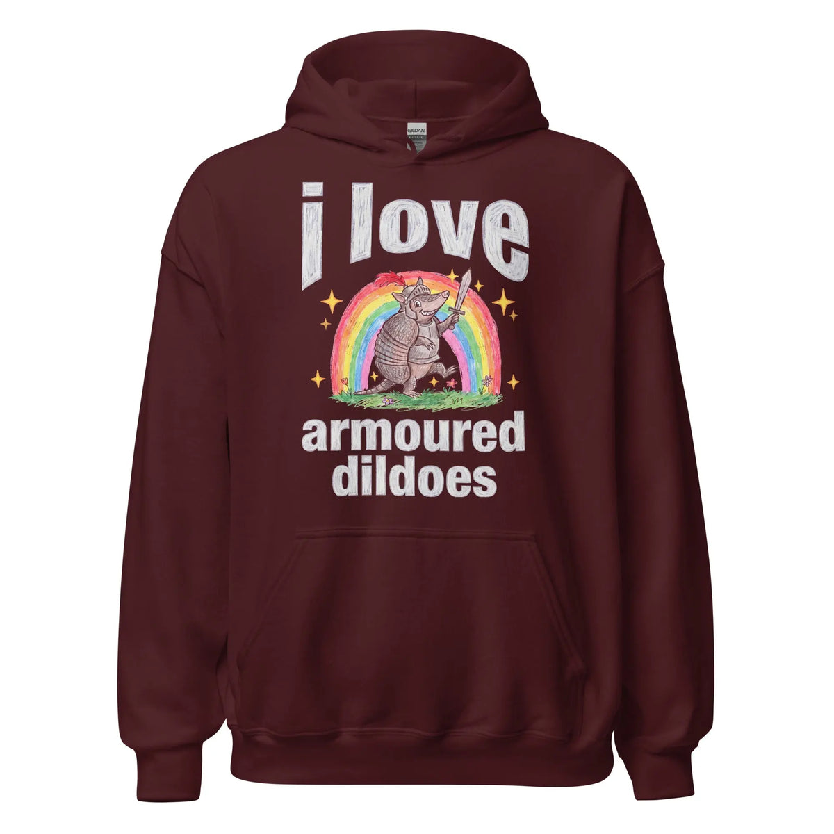 I Love Armoured Dildoes Hoodie Orbital Clothing