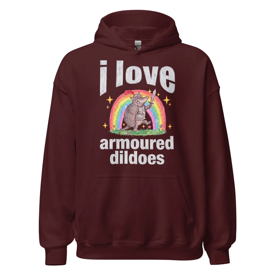 I Love Armoured Dildoes Hoodie Orbital Clothing