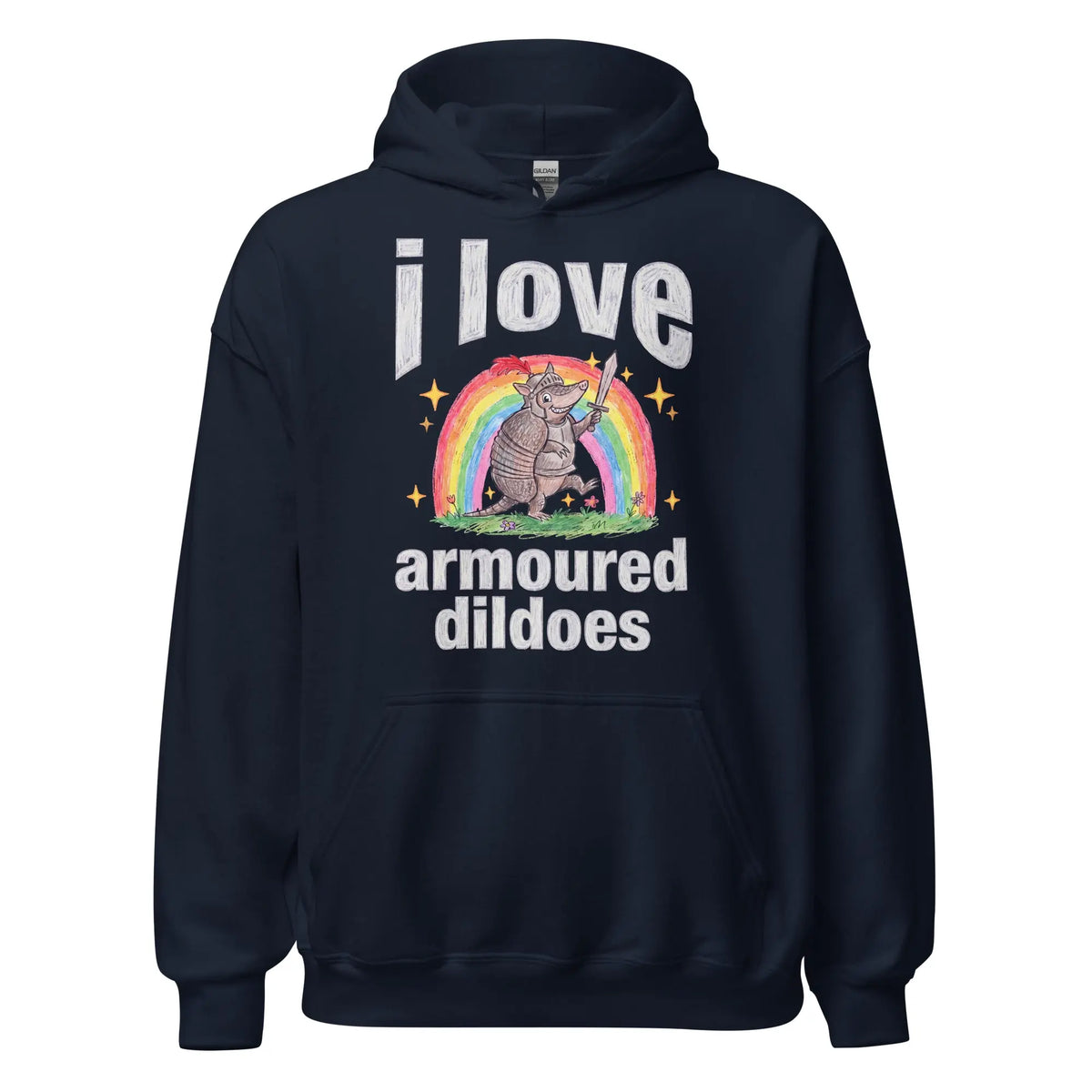 I Love Armoured Dildoes Hoodie Orbital Clothing