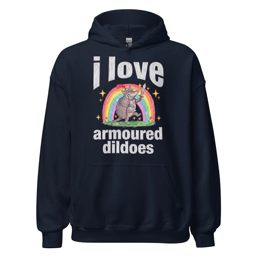 I Love Armoured Dildoes Hoodie Orbital Clothing