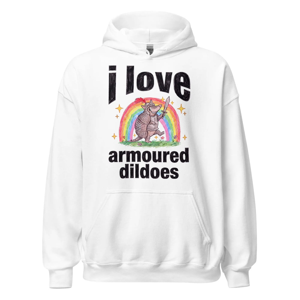 I Love Armoured Dildoes Hoodie Orbital Clothing