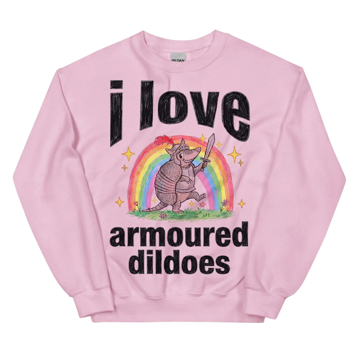 I Love Armoured Dildoes Sweatshirt Orbital Clothing