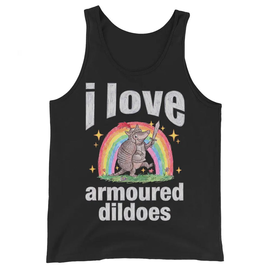 I Love Armoured Dildoes Tank Top Orbital Clothing
