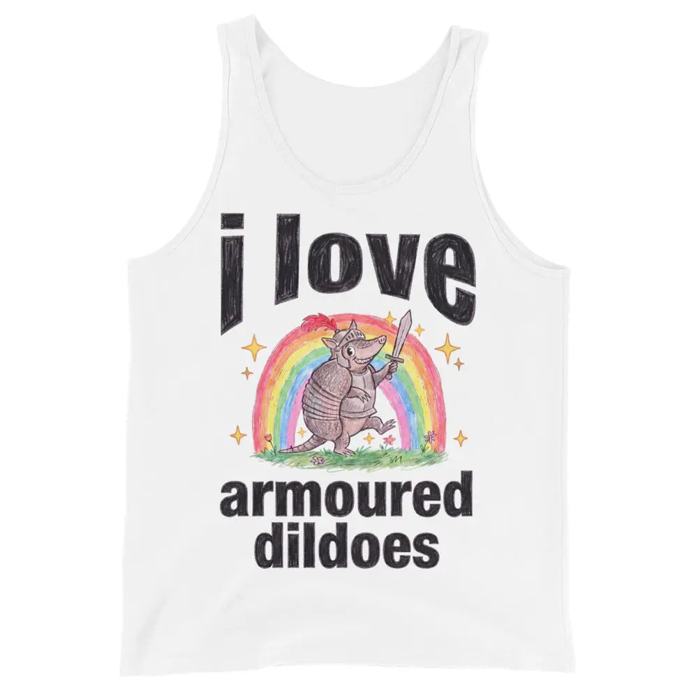 I Love Armoured Dildoes Tank Top Orbital Clothing