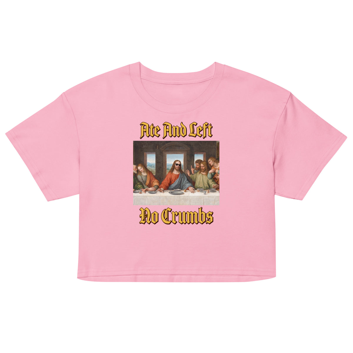 Ate And Left No Crumbs Women’s crop top Orbital Clothing