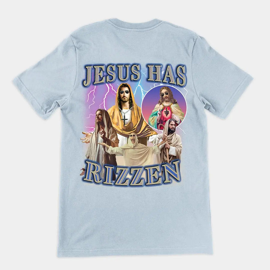 Jesus has Rizzen t-shirt (backprint) - Orbital Clothing