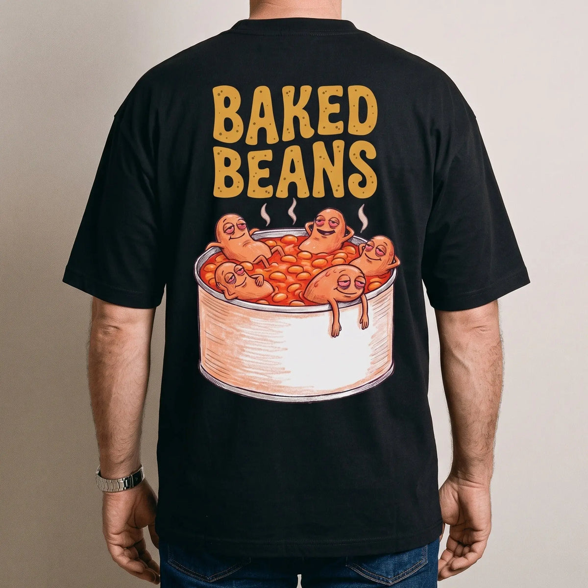 Baked Beans T-Shirt (backprint) - Orbital Clothing