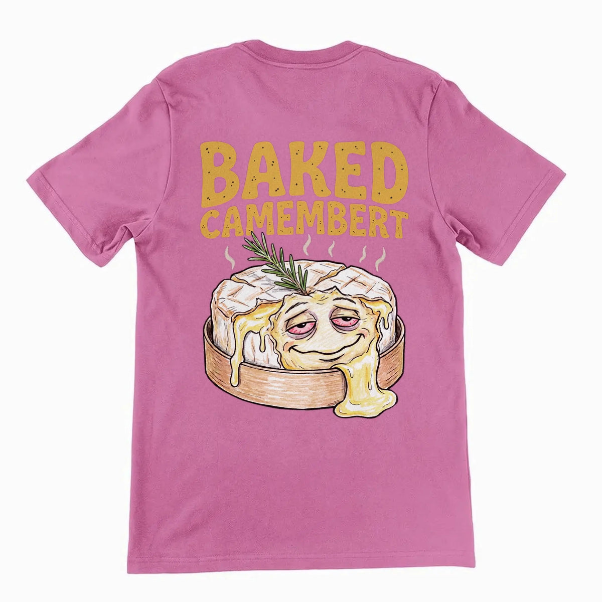 Baked Camembert T-Shirt (backprint) Orbital Clothing