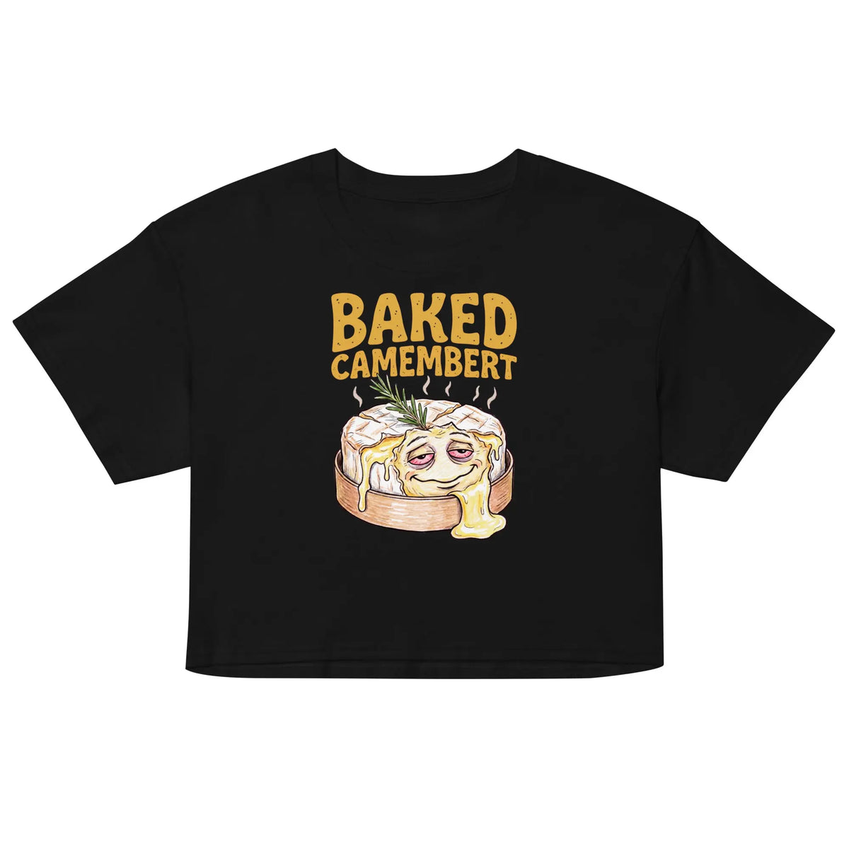 Baked Camembert Women’s crop top Orbital Clothing