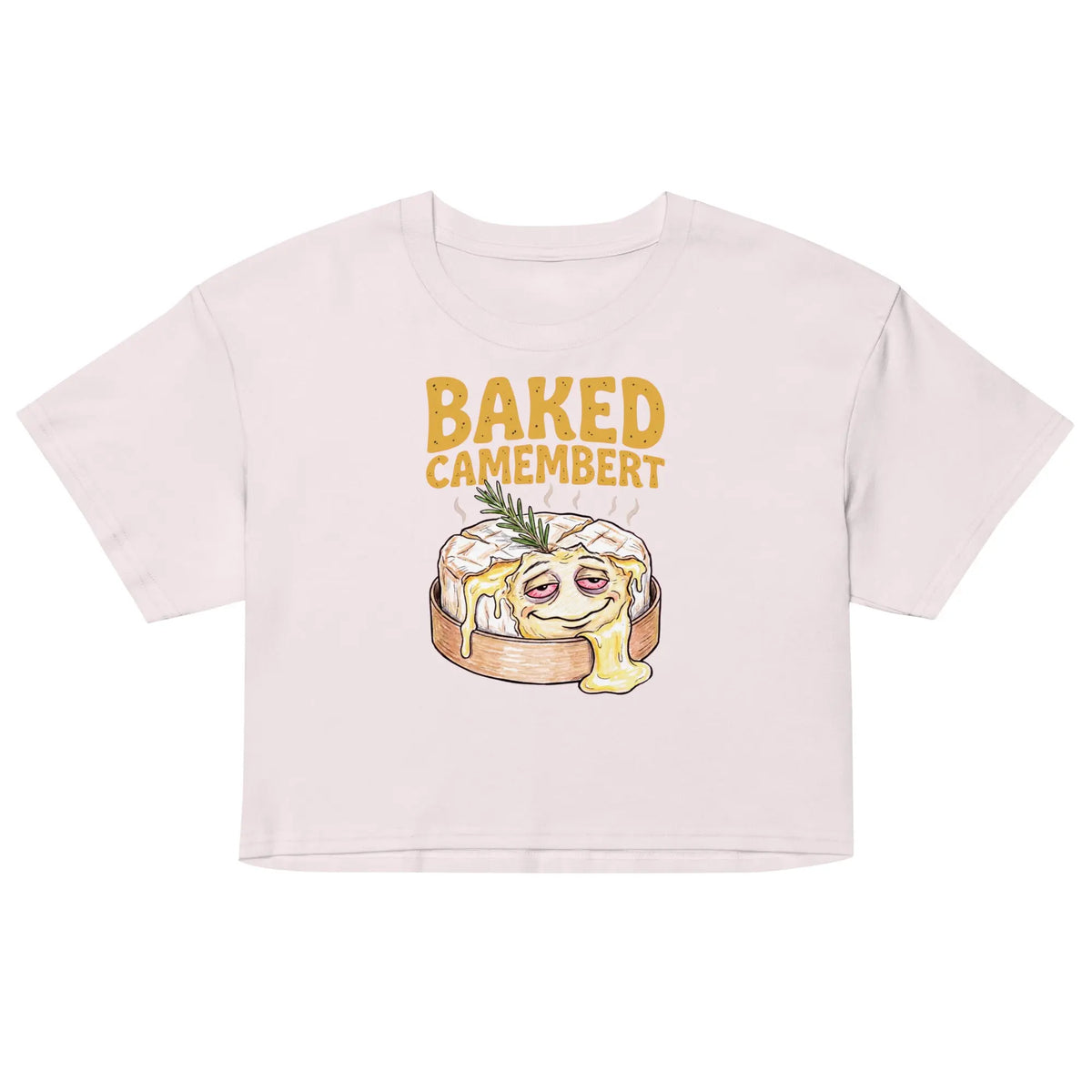 Baked Camembert Women’s crop top Orbital Clothing