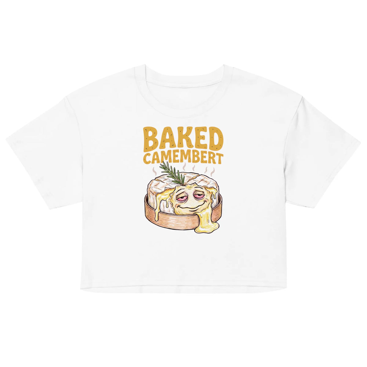 Baked Camembert Women’s crop top Orbital Clothing