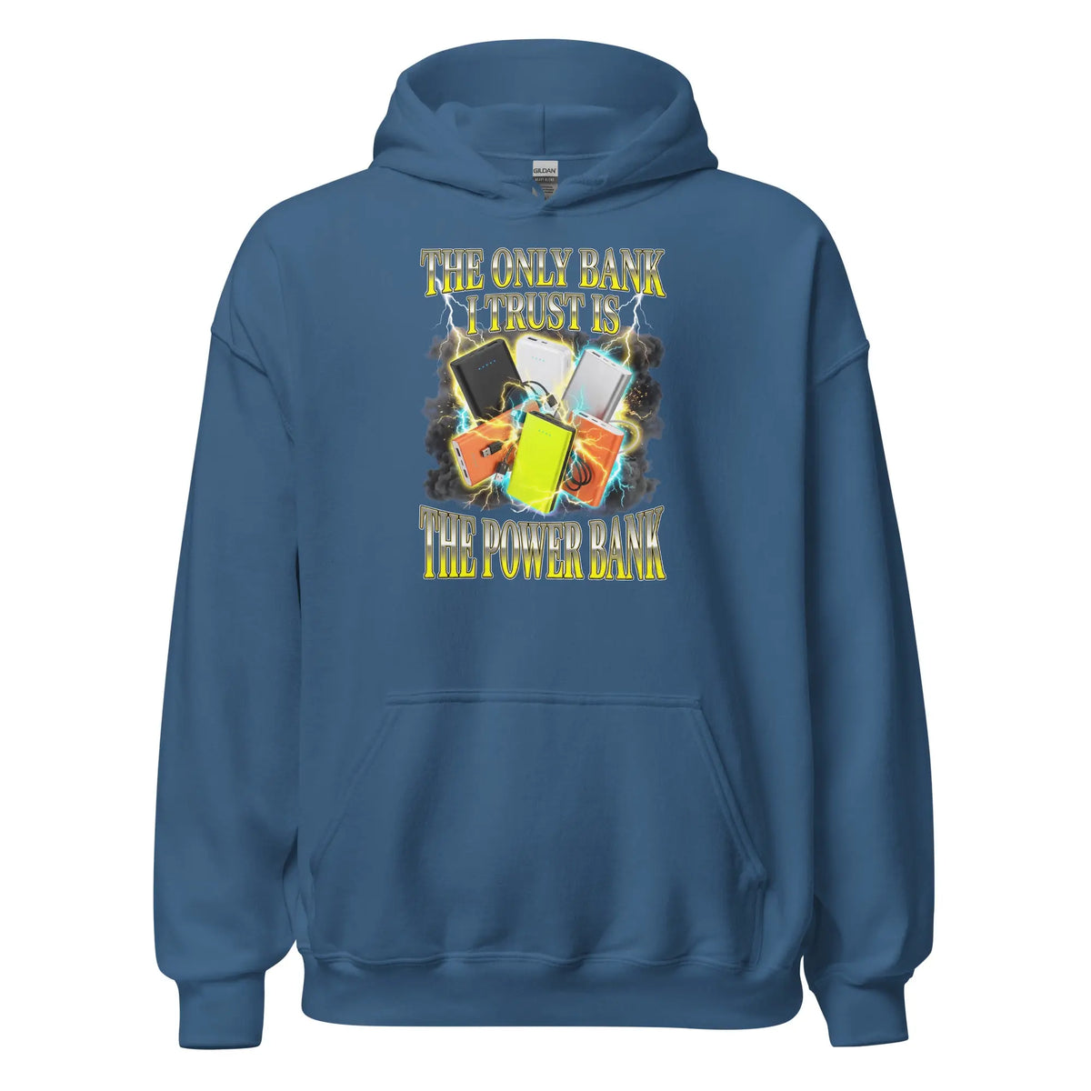 The only bank I trust is the power bank Hoodie Orbital Clothing
