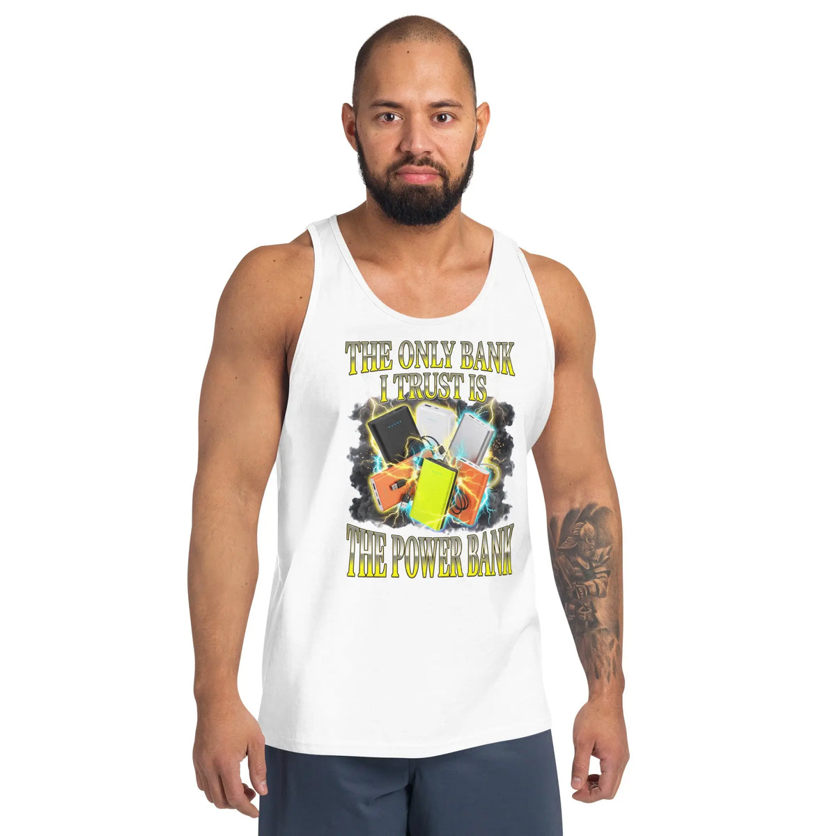 The only bank I trust is the power bank Tank Top Orbital Clothing