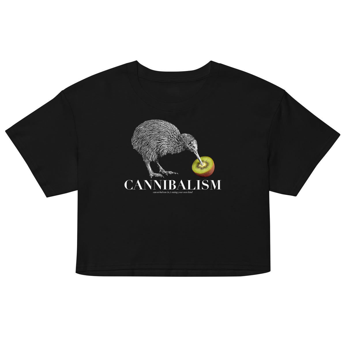 Cannibalism Women’s crop top Orbital Clothing