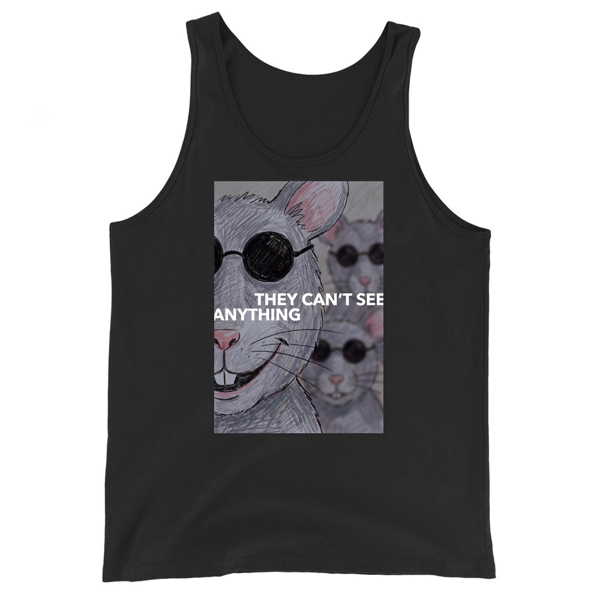 They Can’t See Anything Tank Top Orbital Clothing