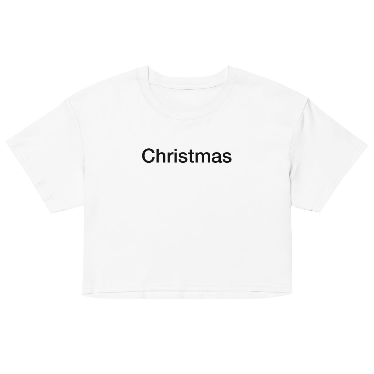 Christmas Women’s crop top Orbital Clothing