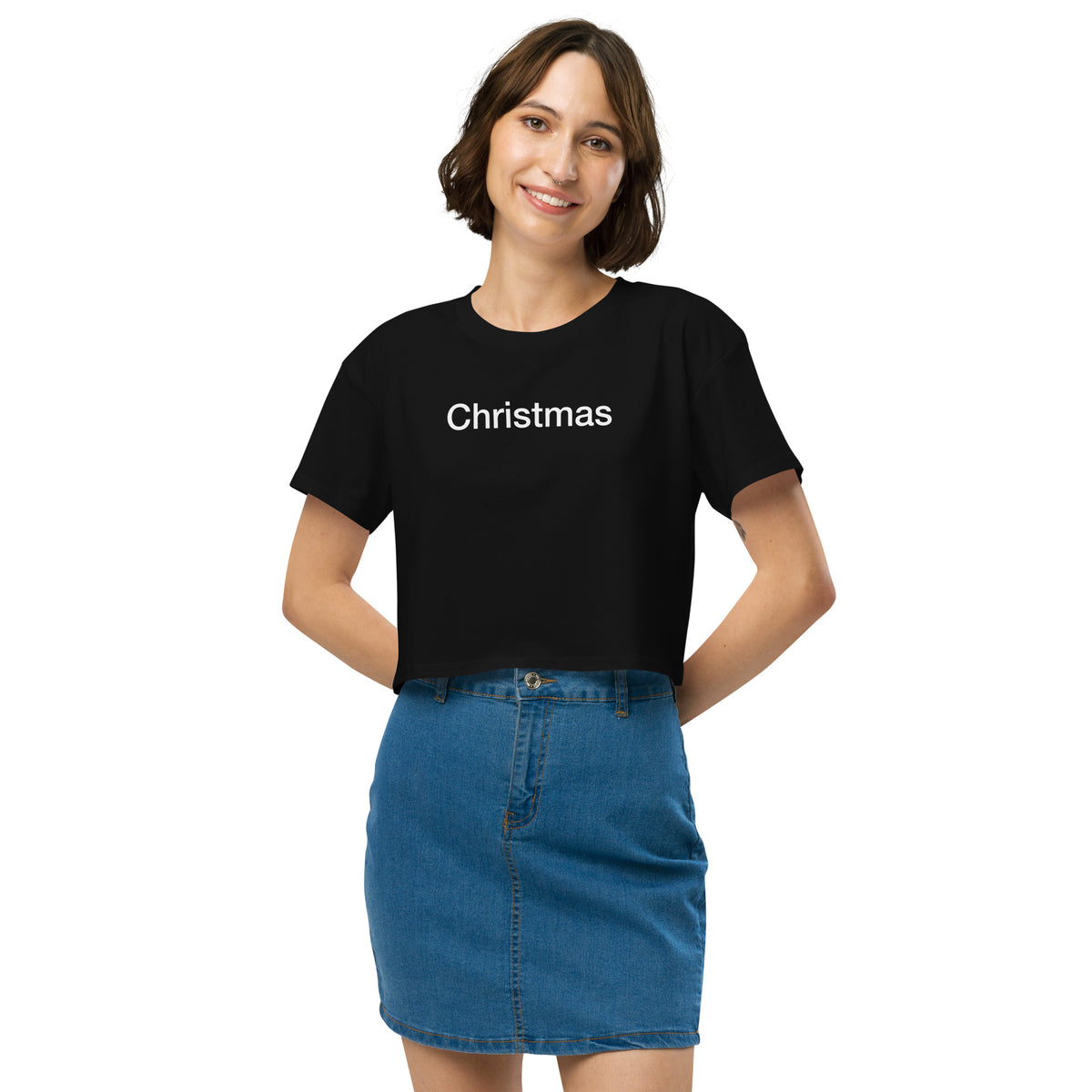 Christmas Women’s crop top Orbital Clothing