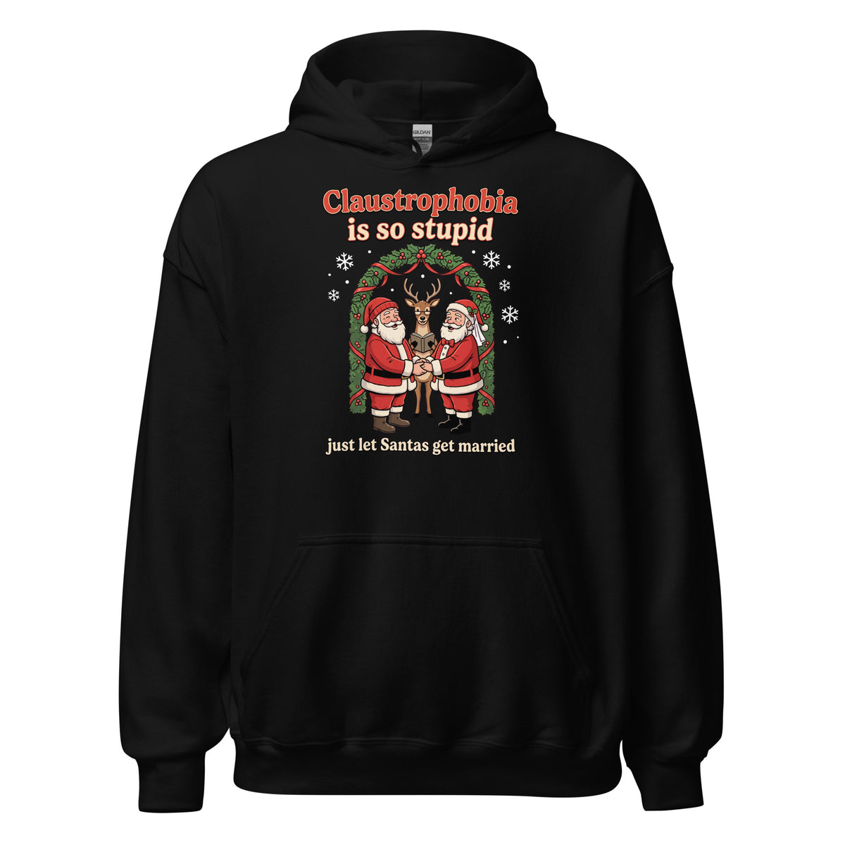 Claustrophobia Is So Stupid Christmas Hoodie Orbital Clothing