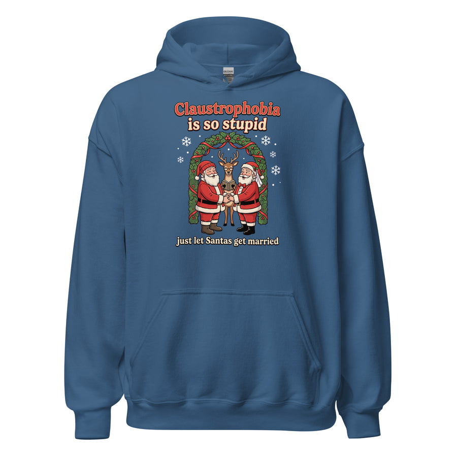 Claustrophobia Is So Stupid Christmas Hoodie Orbital Clothing