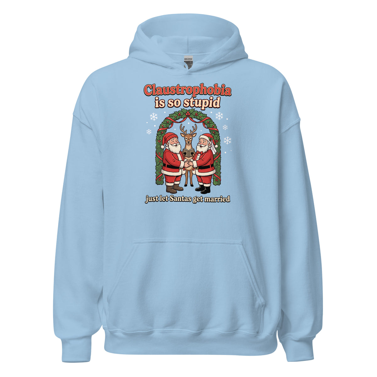 Claustrophobia Is So Stupid Christmas Hoodie Orbital Clothing