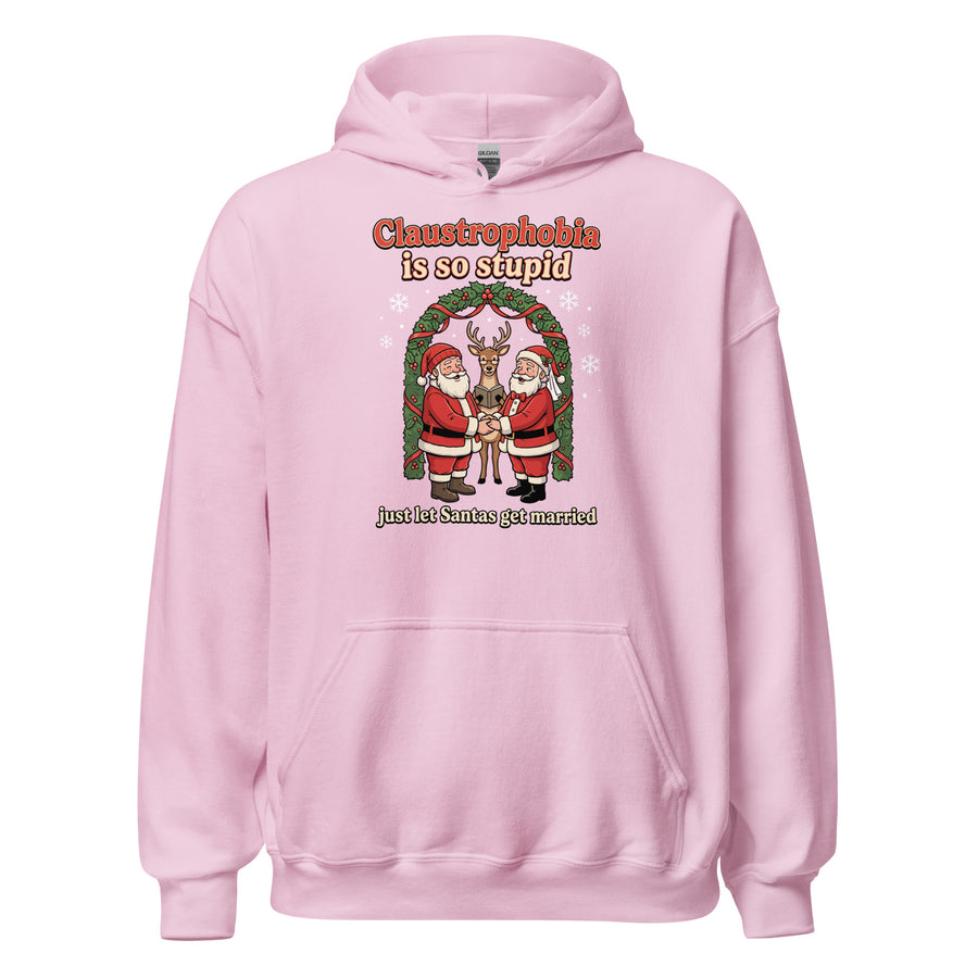 Claustrophobia Is So Stupid Christmas Hoodie Orbital Clothing