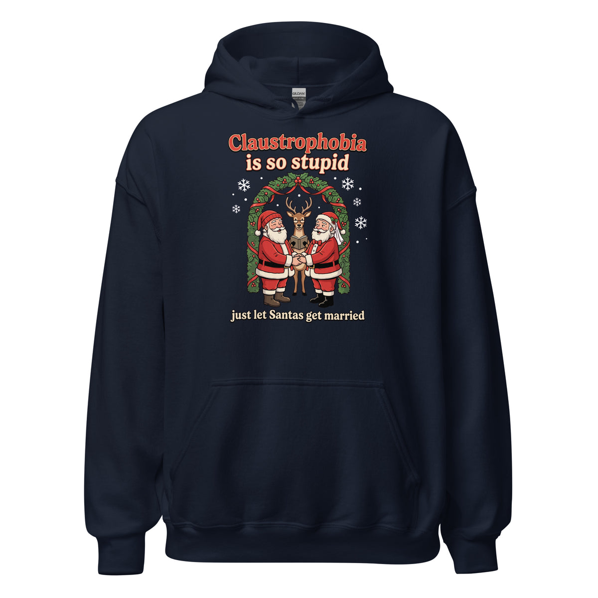 Claustrophobia Is So Stupid Christmas Hoodie Orbital Clothing