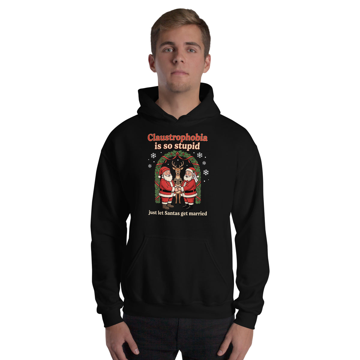 Claustrophobia Is So Stupid Christmas Hoodie Orbital Clothing
