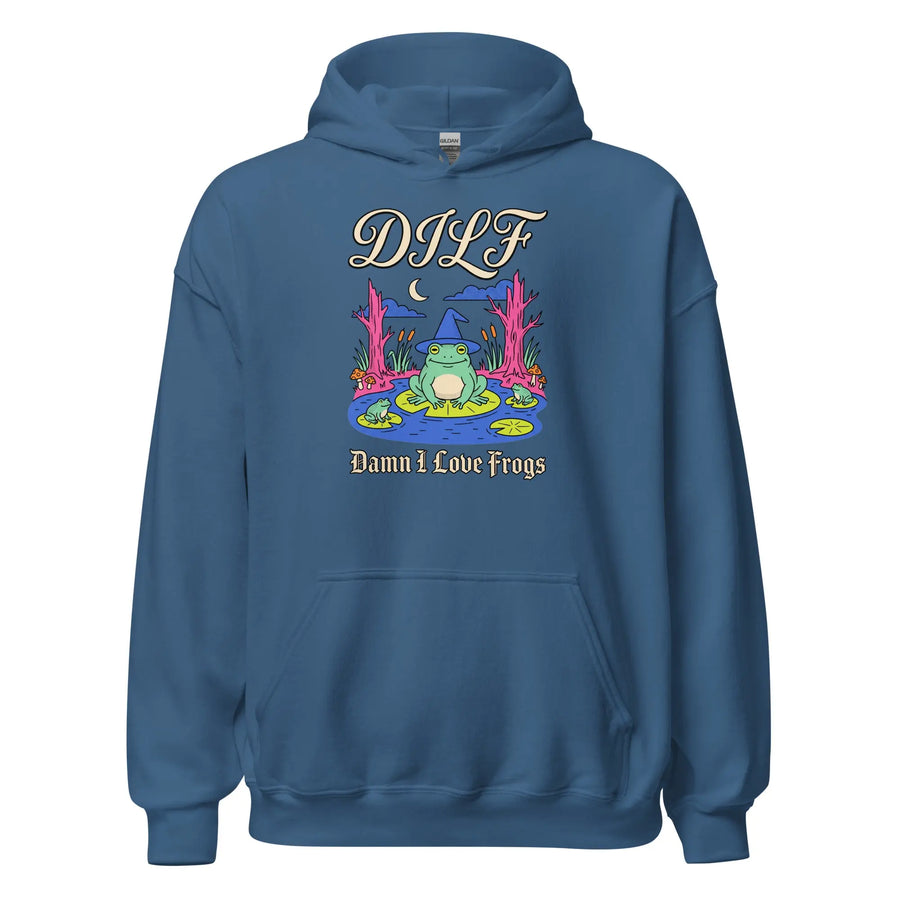 DILF (Damn I Love Frogs) Hoodie Orbital Clothing