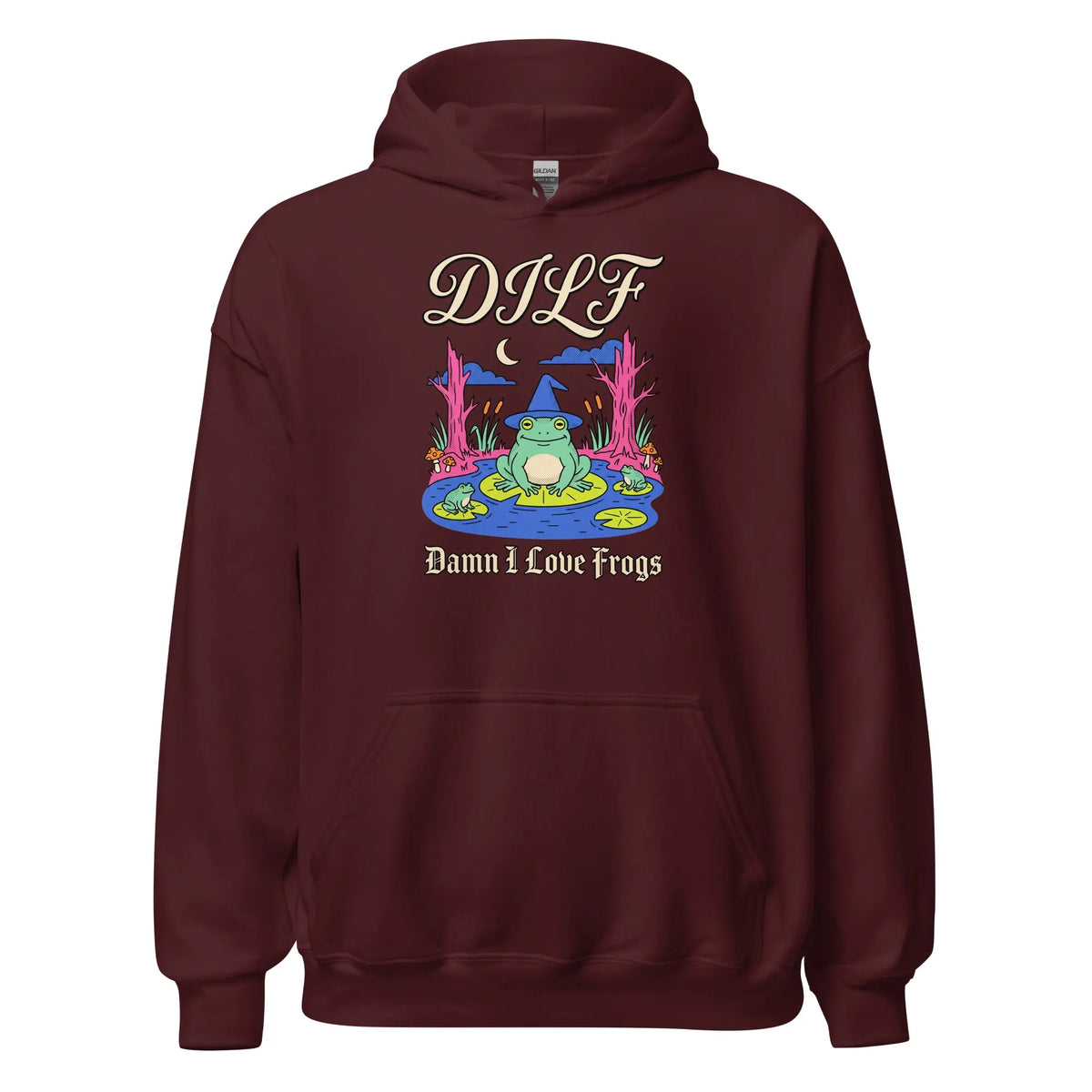 DILF (Damn I Love Frogs) Hoodie Orbital Clothing