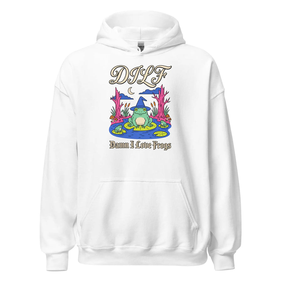 DILF (Damn I Love Frogs) Hoodie Orbital Clothing