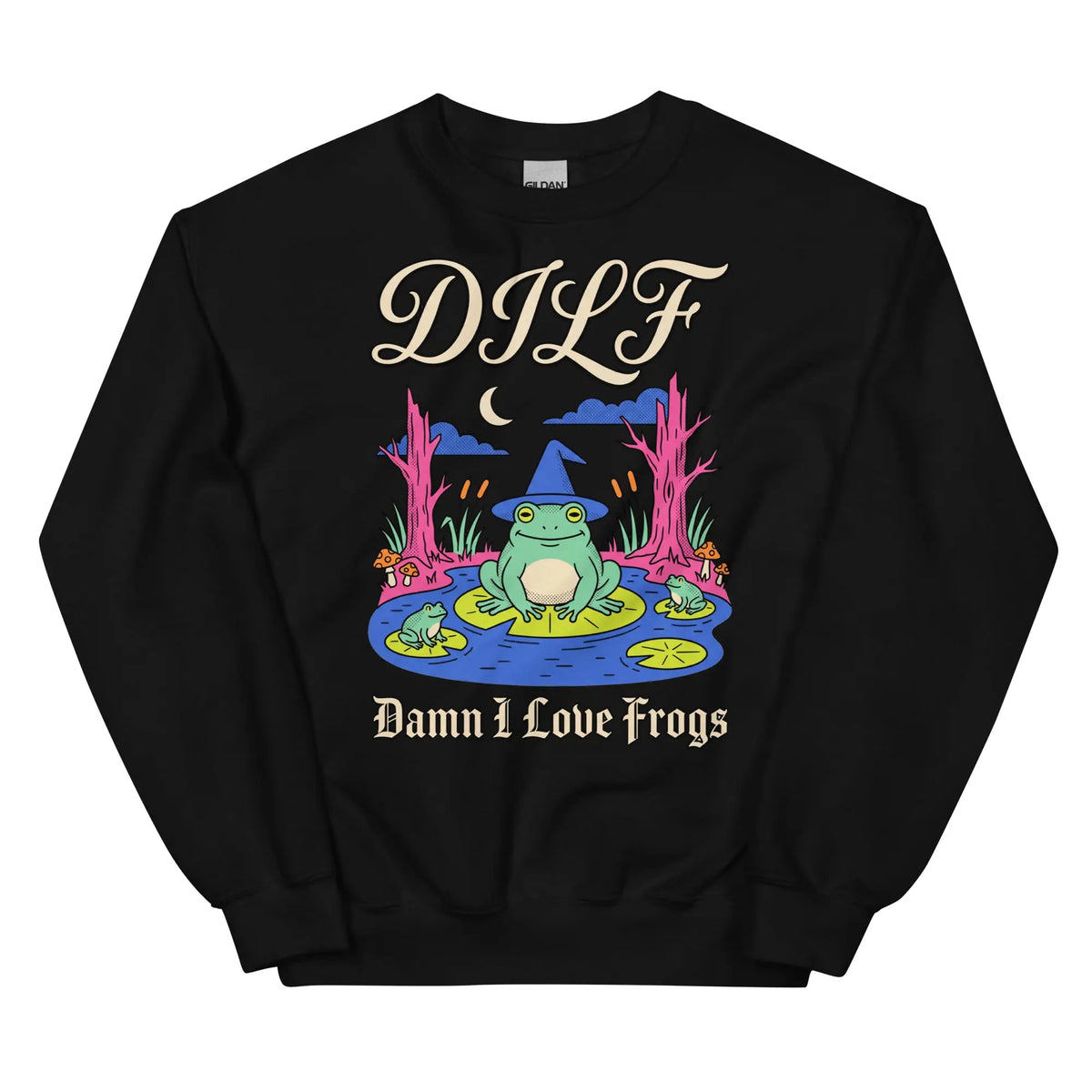 DILF (Damn I Love Frogs) Sweatshirt Orbital Clothing