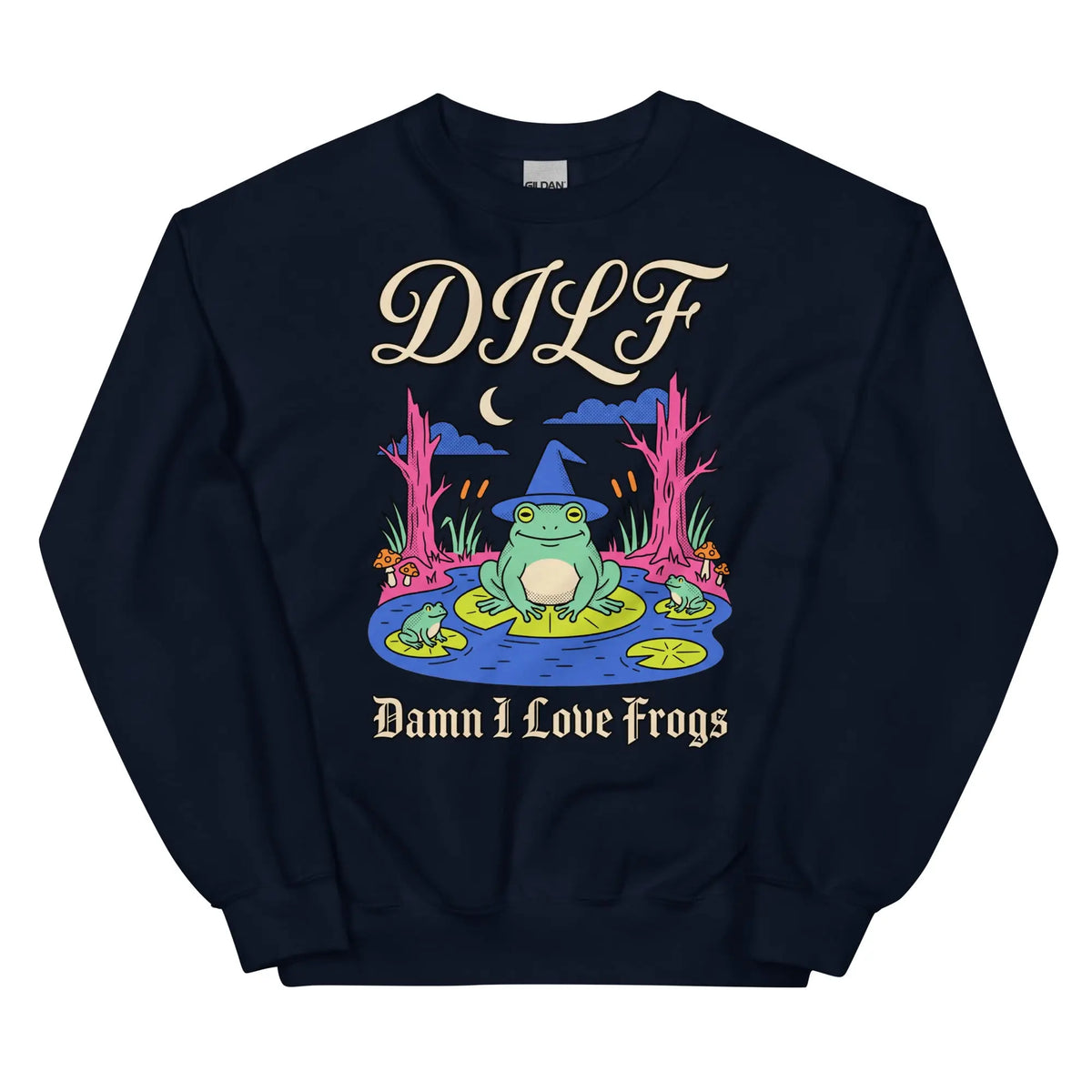 DILF (Damn I Love Frogs) Sweatshirt Orbital Clothing