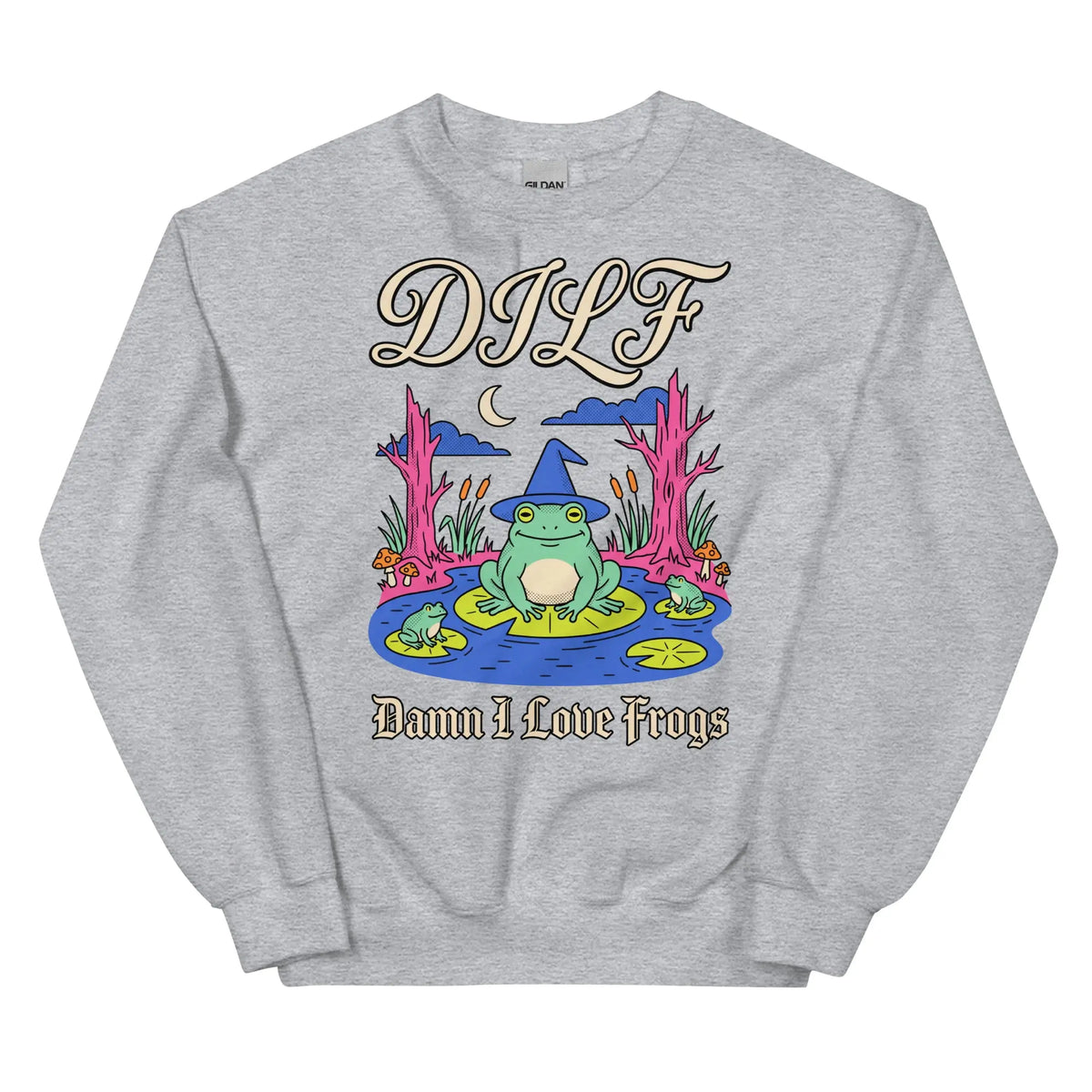 DILF (Damn I Love Frogs) Sweatshirt Orbital Clothing