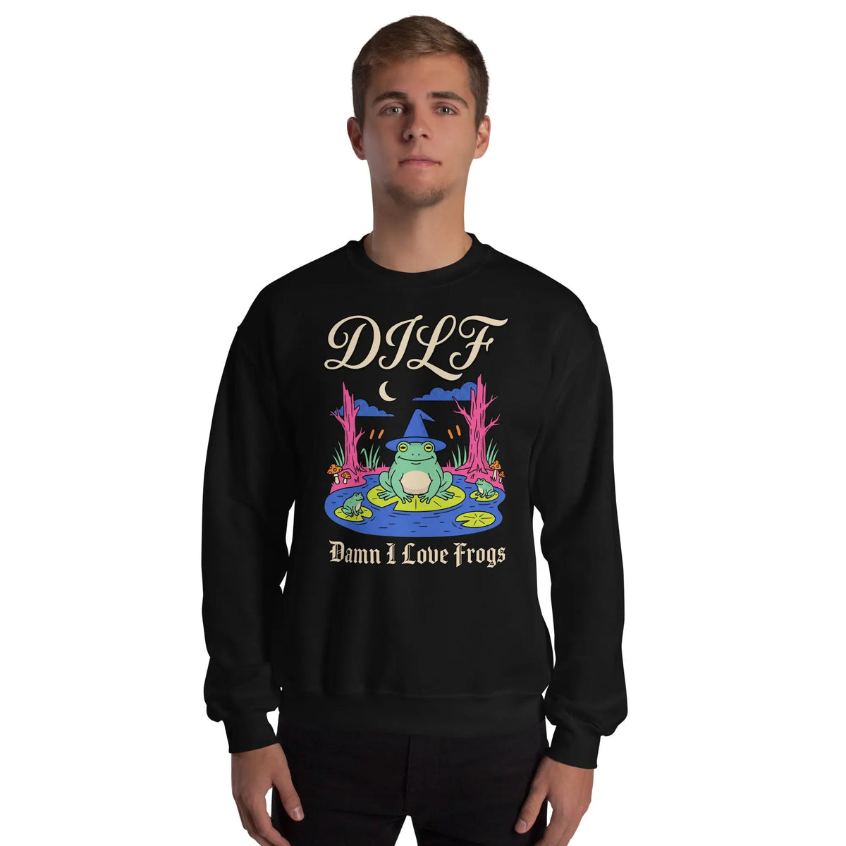 DILF (Damn I Love Frogs) Sweatshirt Orbital Clothing