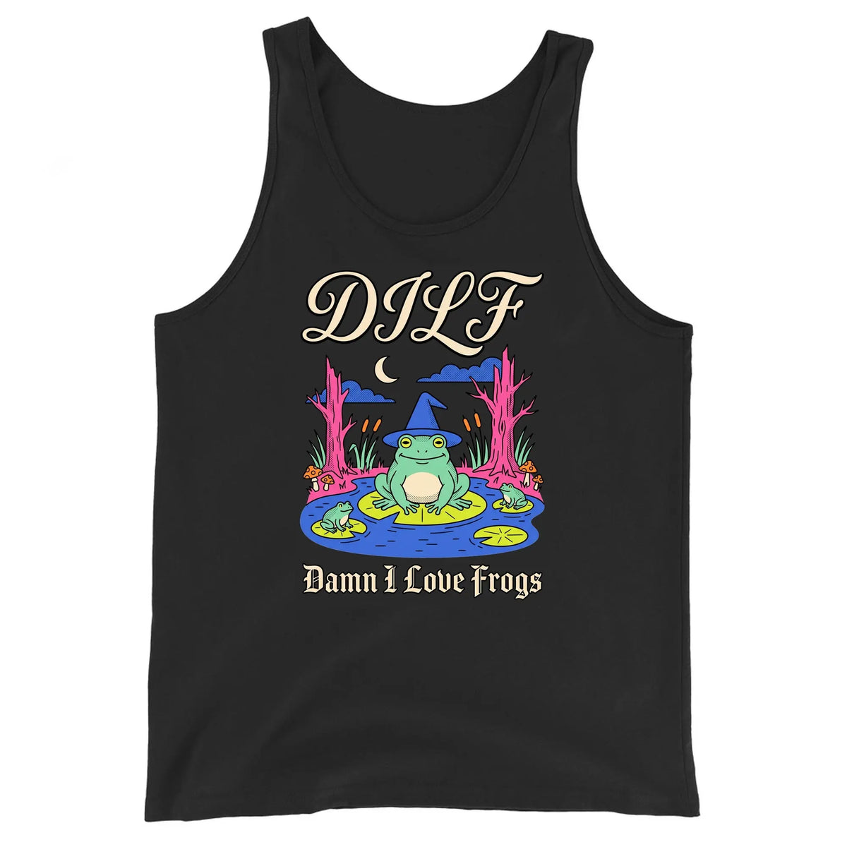 DILF (Damn I Love Frogs) Tank Top Orbital Clothing