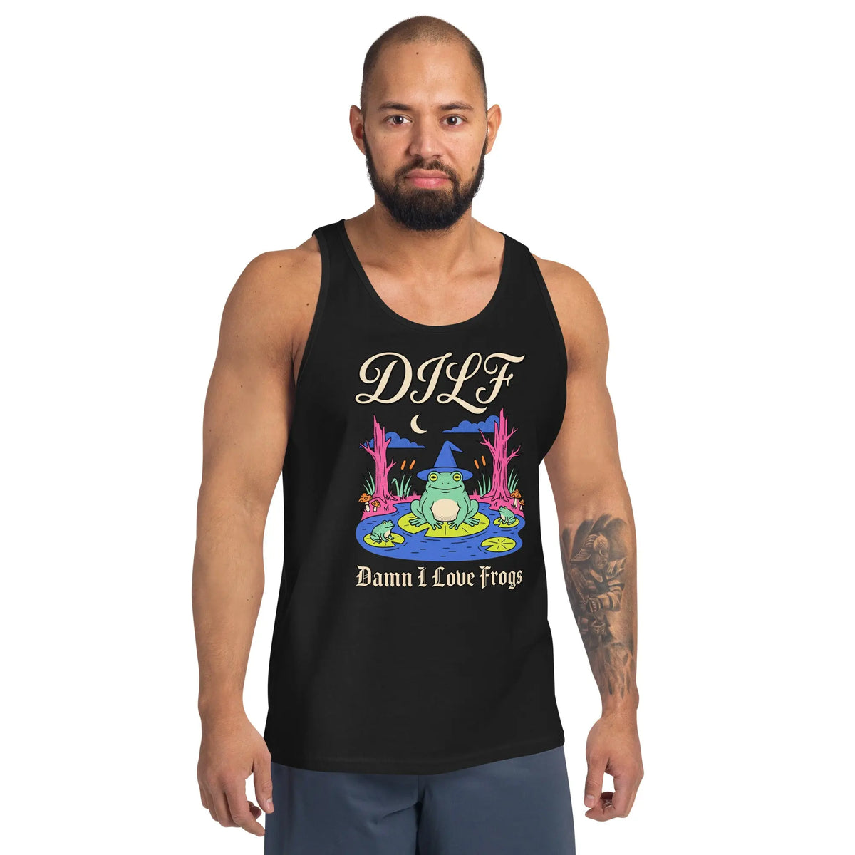 DILF (Damn I Love Frogs) Tank Top Orbital Clothing