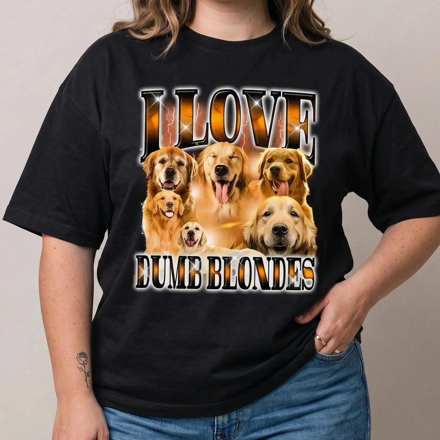 I Love Dumb Blondes t-shirt - Orbital Clothing