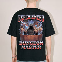 Experienced Dungeon Master T-Shirt (backprint) - Black / S